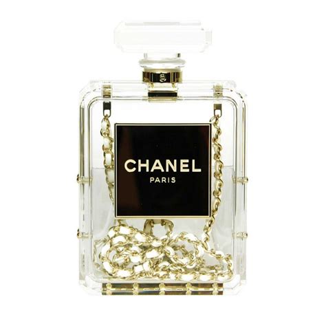 chanel clutch perfume bottle|chanel 5 bottle clutch.